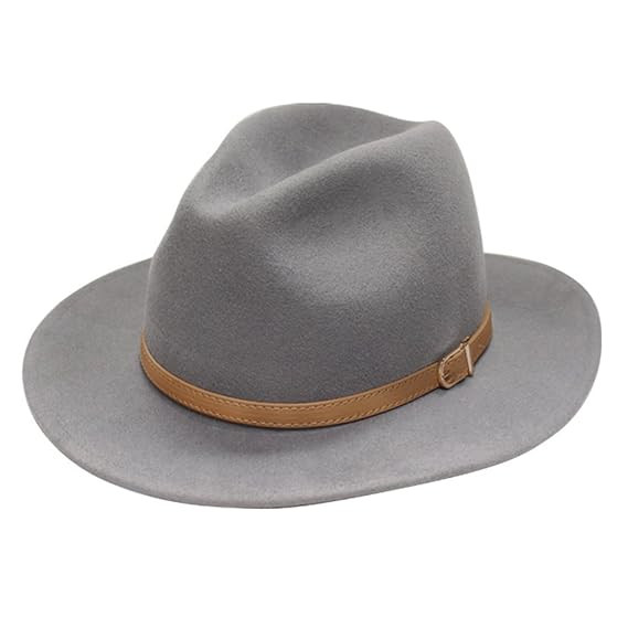 City Hunter Pmw91 Wide Brim Wool Felt Fedora Hat -3 Colors | Amazon (US)