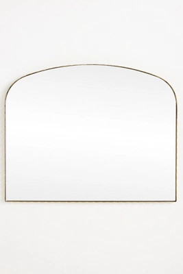 Jules Scalloped Metal Mantel Mirror | Anthropologie (US)