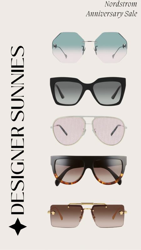 Designer Sunglasses part of the Nordstrom Anniversary Sale with a huge mark down! Celine, Versace, Dior, Fendi, Loewe

#LTKxNSale #LTKstyletip #LTKsalealert