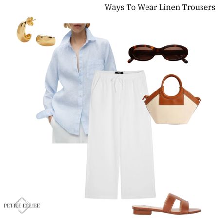 Ways to wear linen trousers - petite e styling 