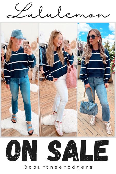 Lululemon Striped sweatshirt ON SALE! 🩵 I have size 6 (I’m normally a size 2/4)…size 4 would have fit too!

Lululemon, Black Friday sales, striped sweatshirt, closet staples 

#LTKsalealert #LTKfindsunder100 #LTKstyletip