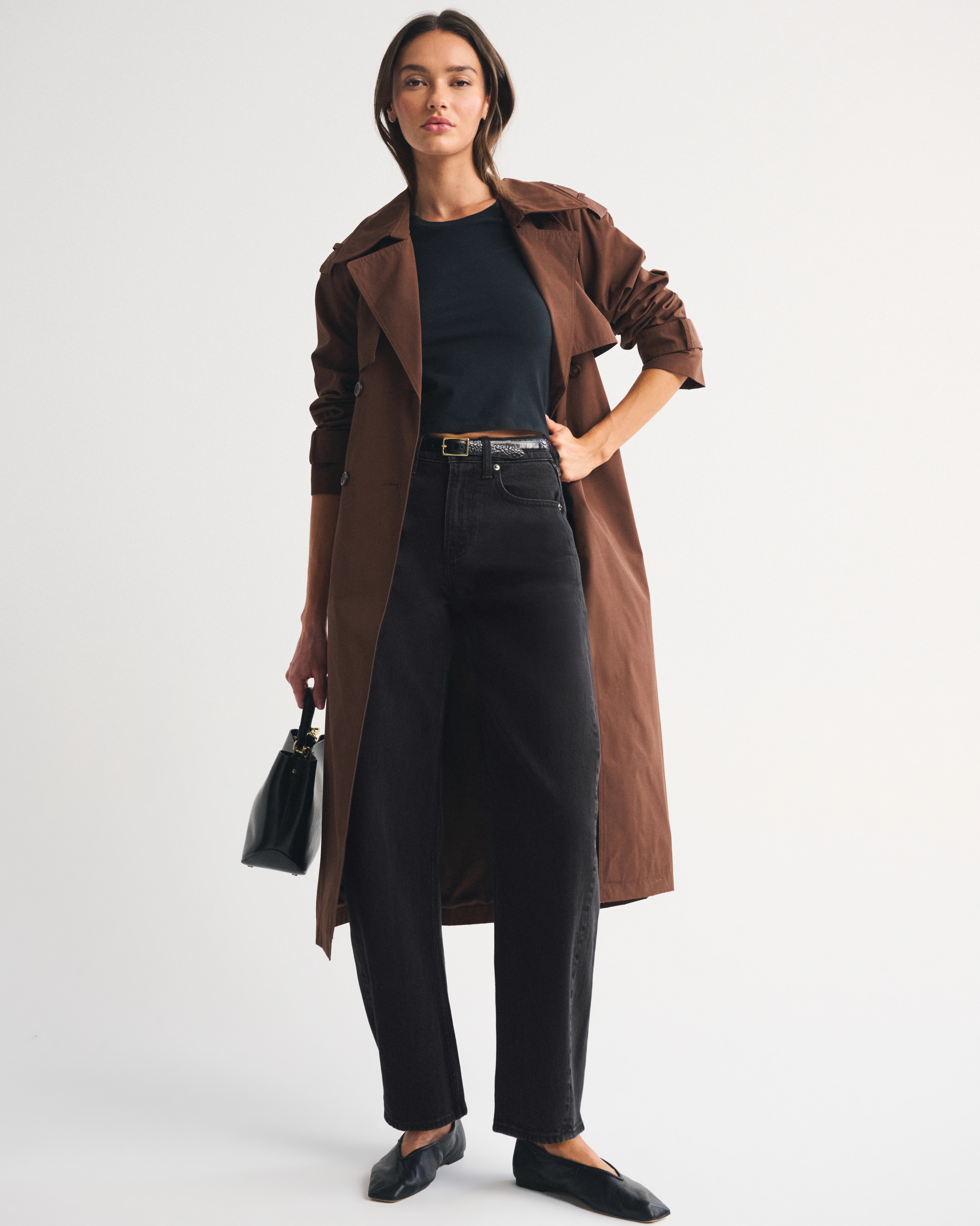 High Rise Barrel Jean | Abercrombie & Fitch (US)