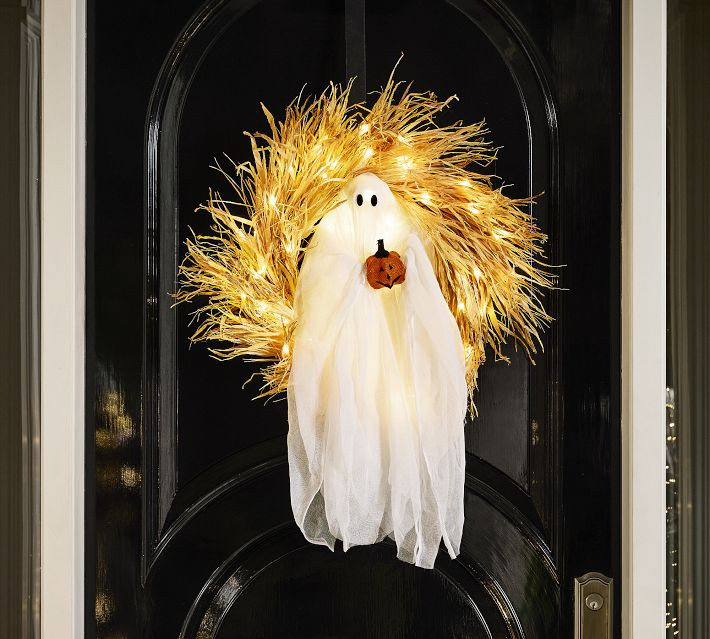 Mr. Gus the Ghost Wreath | Pottery Barn (US)