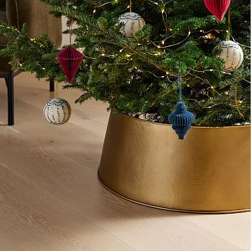 Hammered Metal Tree Collar | West Elm (US)