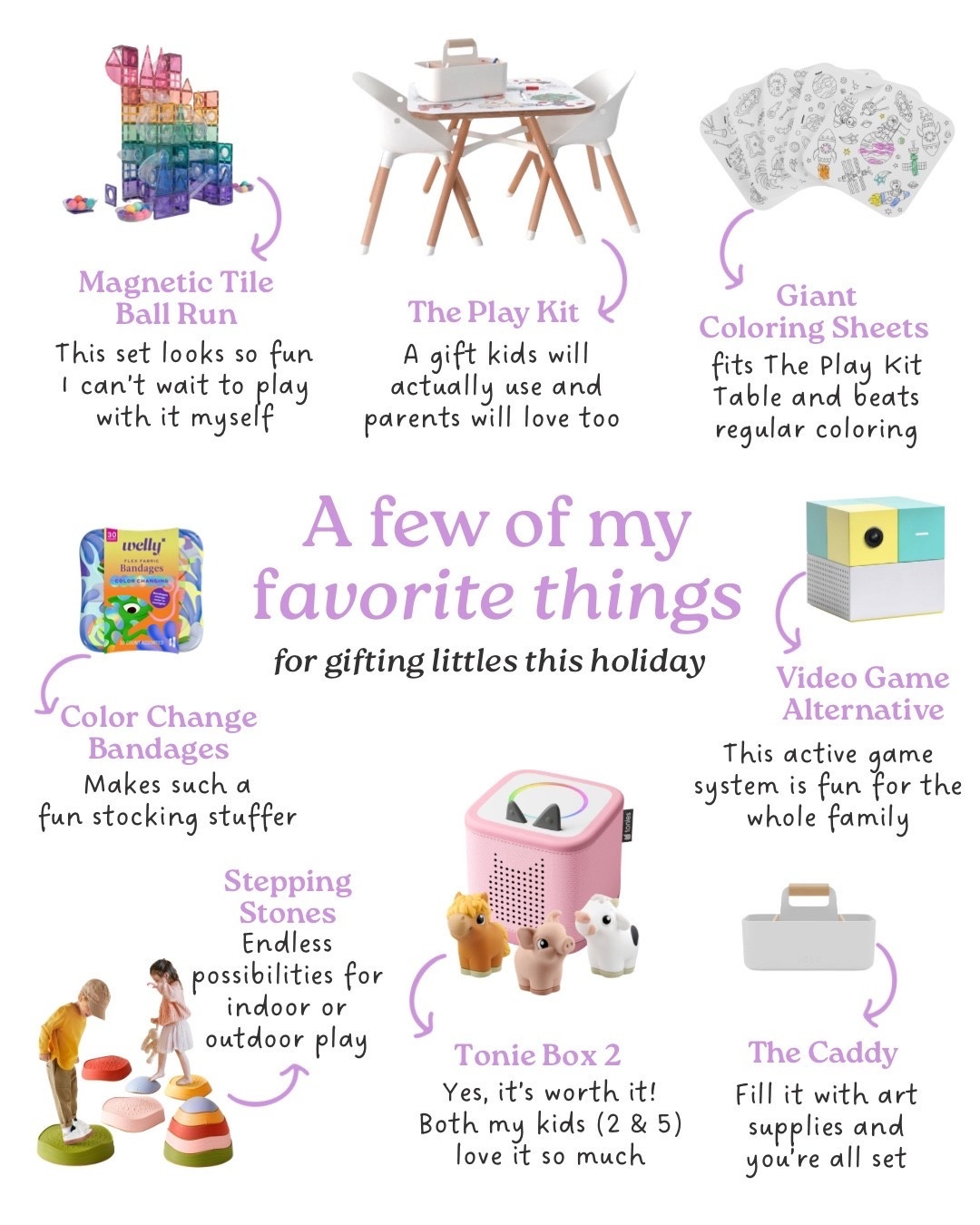 A few of my favorite things for gifting littles this holiday 🎁💫

These are the toys my girls actually use on repeat — fun for them, sanity-saving for us. From the play kit + giant coloring sheets to the 
Tonie Box and stepping stones… every one of these is a win.

Everything is linked on my LTK for easy shopping! 🎁💫

#LTKHoliday #LTKGiftGuide #LTKKids #LTKCyberWeek #LTKHoliday #LTKGiftGuide