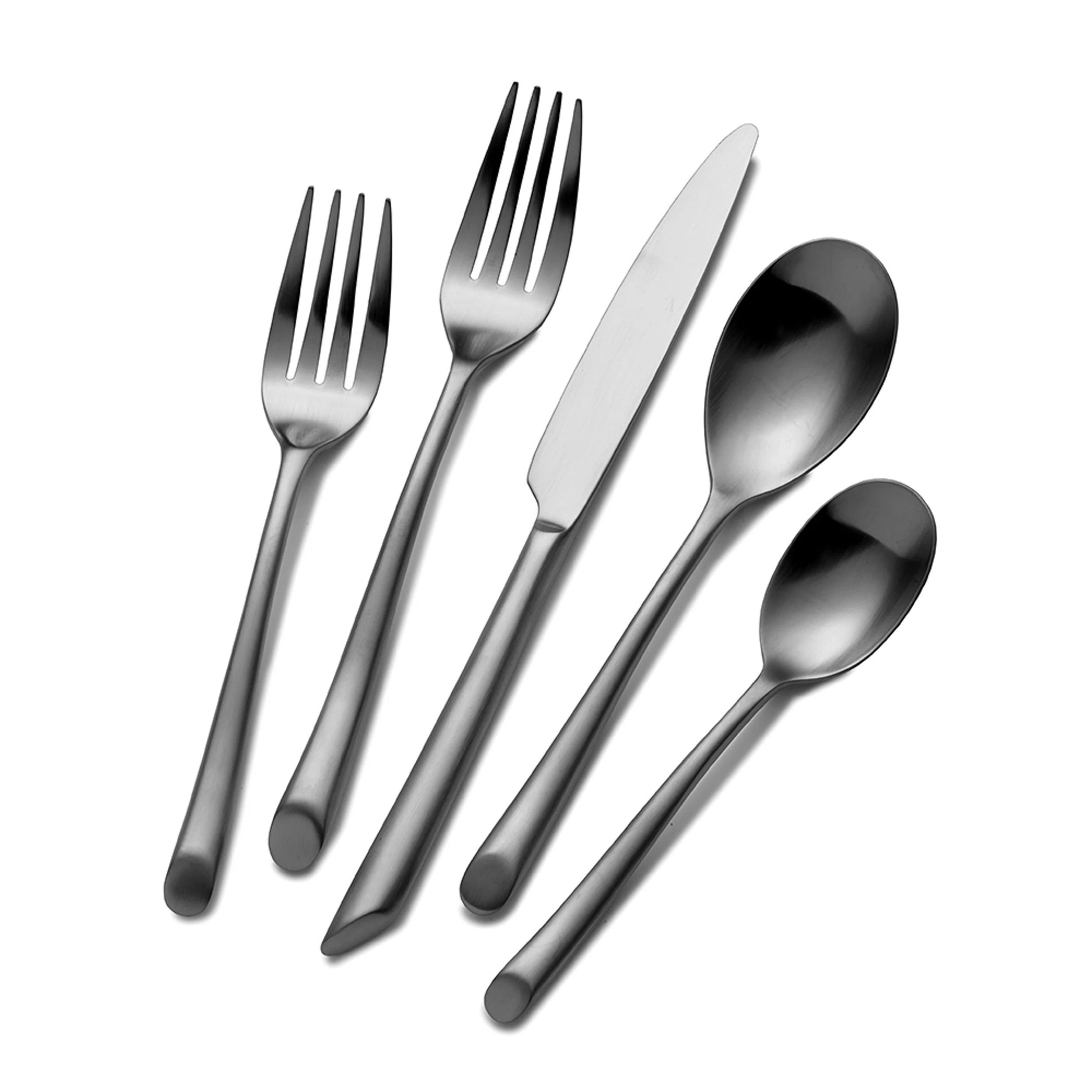 Towle Living Satin Wave 20-Piece Forged Stainless Steel Flatware Set, Service for 4 | Wayfair North America