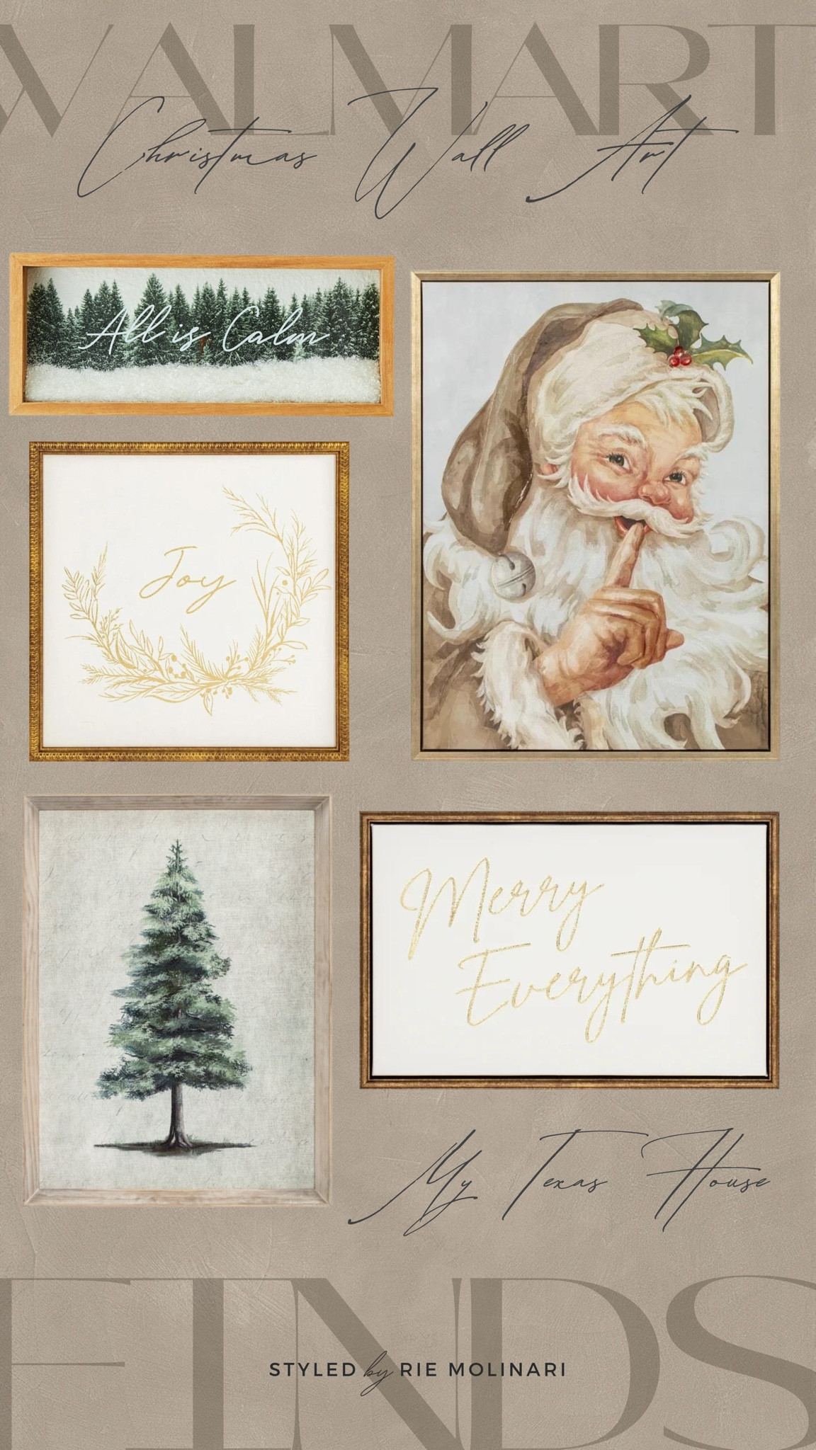 New My Texas House Christmas wall art now available at Walmart! 

#wallart #santadecor #christmasdecor #walmartchristmas #mytexashouse #walmartdecor

#LTKSeasonal #LTKHome