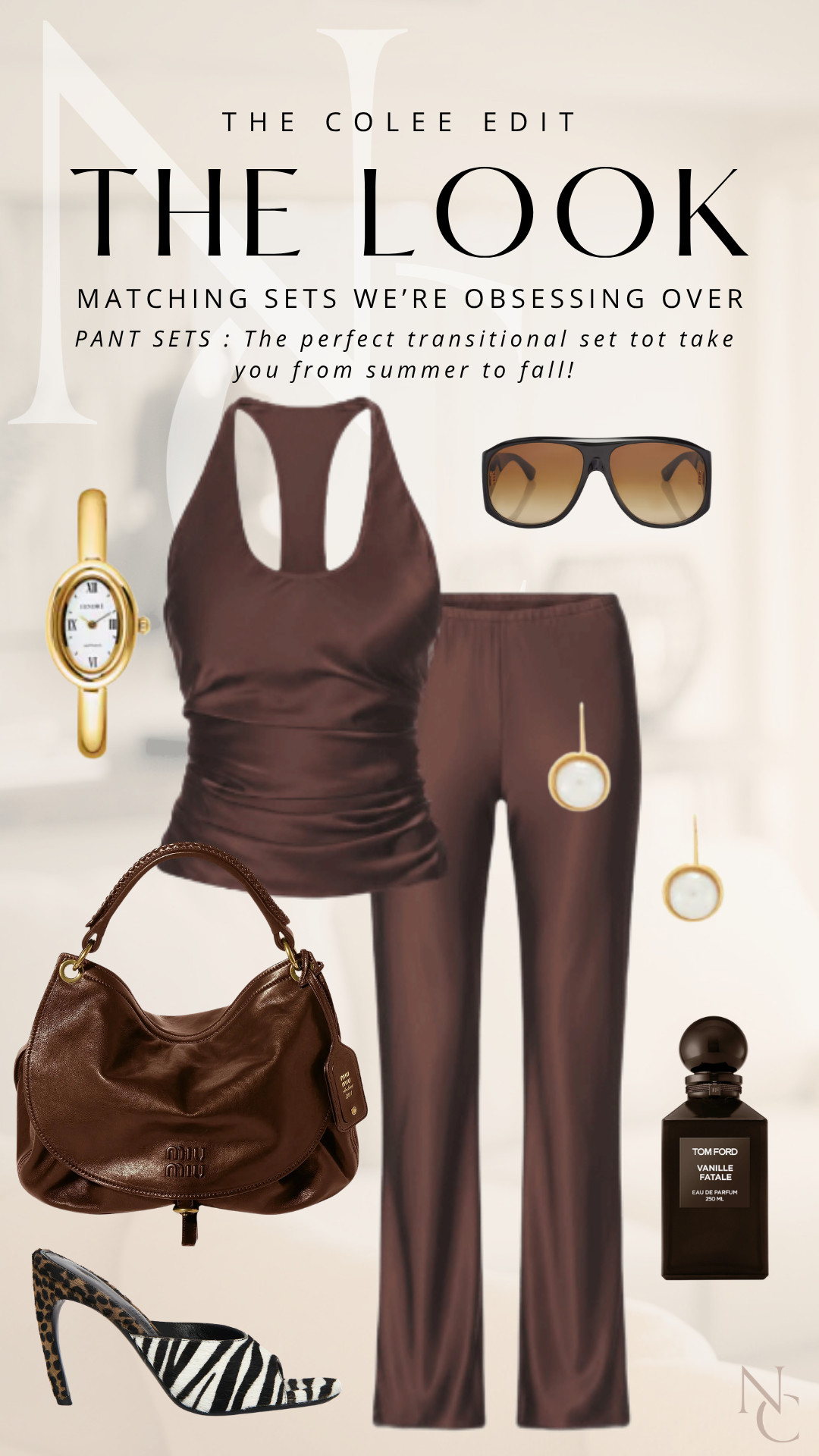 Chocolate brown is having a MOMENT and I’m completely here for it. This matching pant set is so easy, but the Miu Miu bag + mixed-print heel take it somewhere much more interesting. The perfect summer-to-fall look. Everything linked here. 🤎

#LTKdayinmylife #LTKgrwm #LTKootd