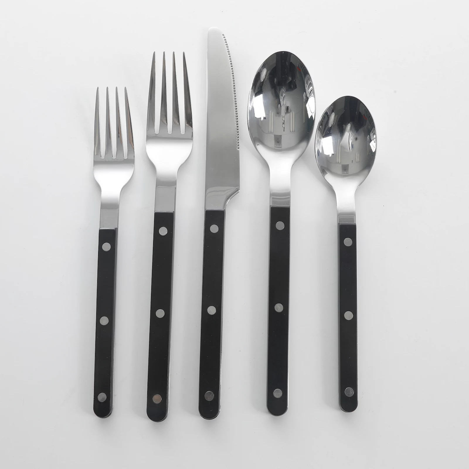 Sur La Table Kitchen Essentials Flatware 20-piece Set, Black | Kohl's