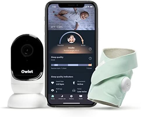 Amazon.com: Owlet Dream Duo Smart Baby Monitor - Video Baby Monitor with HD Camera & Dream Sock: ... | Amazon (US)
