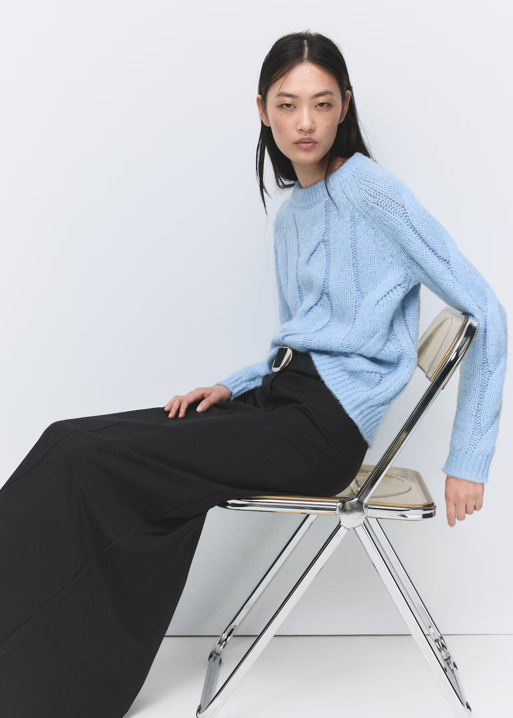 Braided knitted sweater | MANGO (UK)