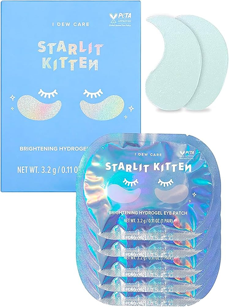 I DEW CARE Hydrogel Eye Patch - Starlit Kitten | Korean Under Eye Patches for dark circles and pu... | Amazon (US)