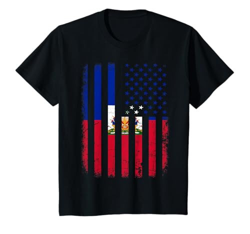 Haitian American Flag Haitian Roots Haiti America T-Shirt | Amazon (US)