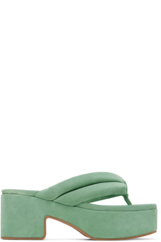 Green Platform Thong Sandals | SSENSE