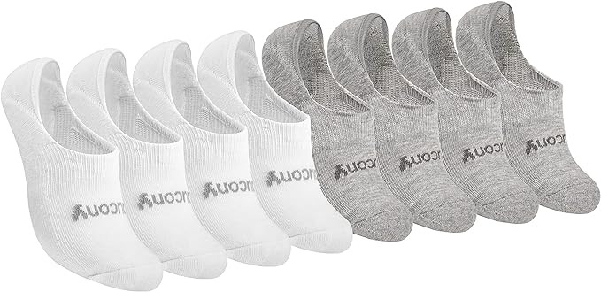 Saucony Women's No Show Cushioned Invisible Liner Socks (8 & 16 Pairs) | Amazon (US)
