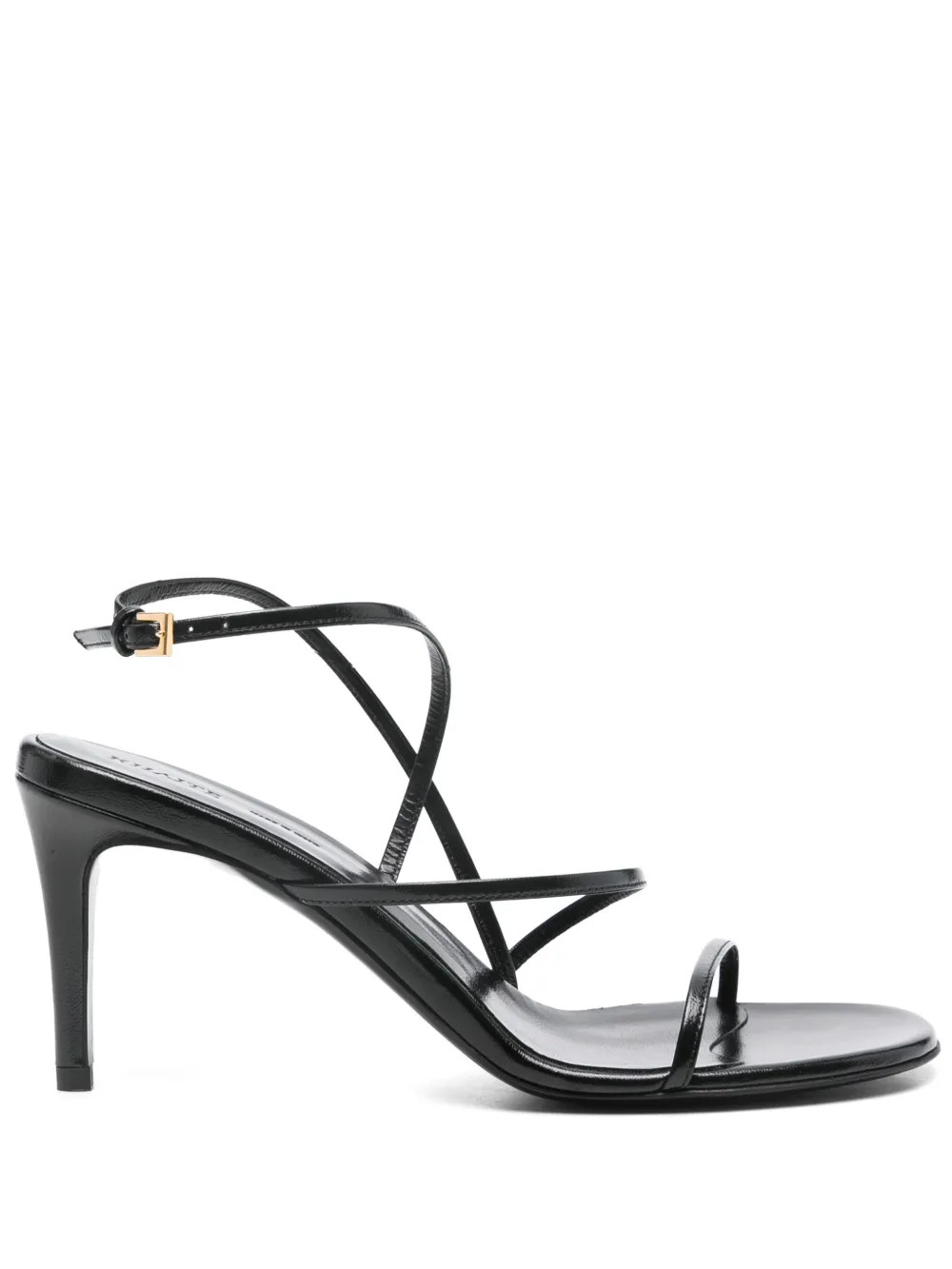 KHAITE 75mm Loop Sandals | Black | FARFETCH UK | Farfetch Global