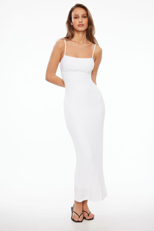 Textured Maxi Dress | Dynamite Clothing