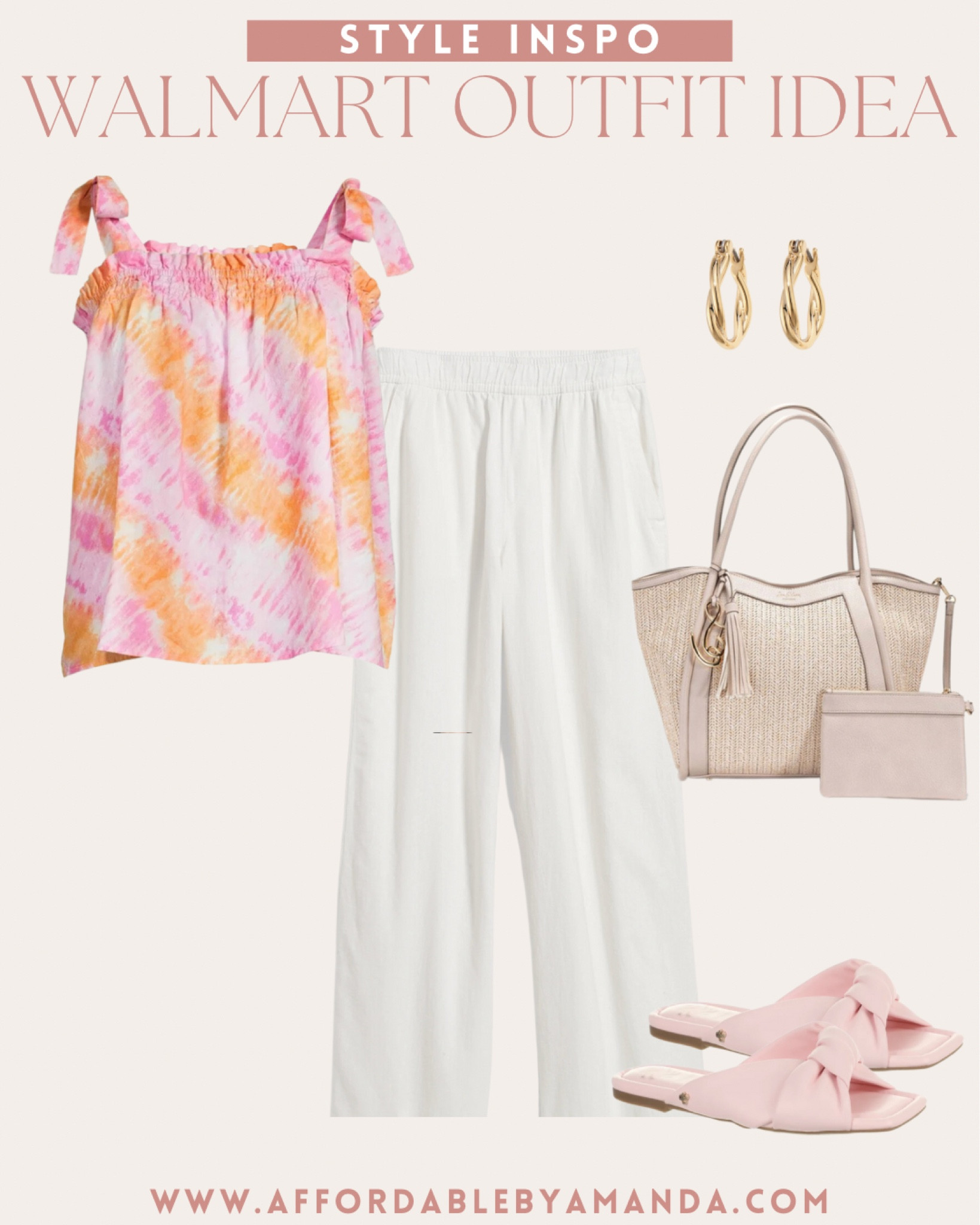 Walmart outfit idea Walmart. Walmart fashion. Walmart style. Walmart outfit. Time and Tru. White purse. Smocked dress. Halter dress. Summer dress. Affordable outfit idea. Womens. Summer outfit. Gold earrings. 

#LTKunder50 #LTKsalealert #LTKFind