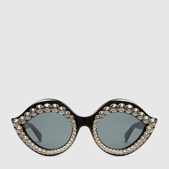Cat eye sunglasses with crystals | Gucci (US)