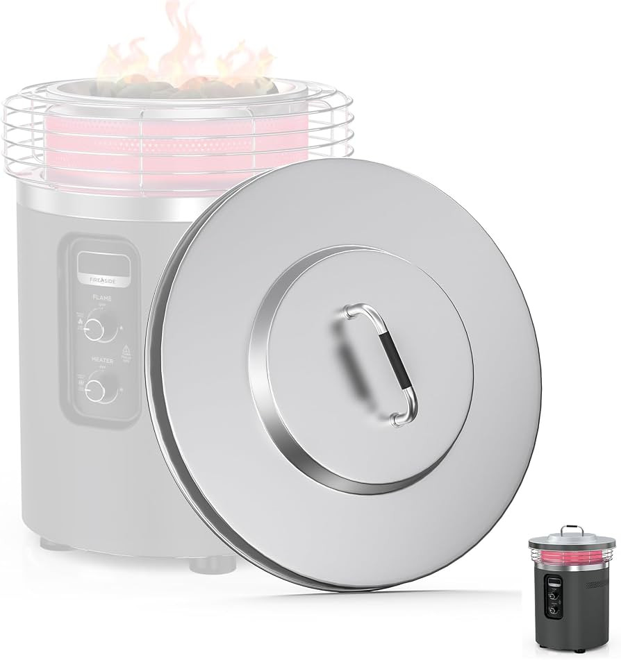 SafBbcue Fire Pit Lid for Ninja Fireside360 Outdoor Heater, Hard Metal Cover for Ninja Fireside36... | Amazon (US)