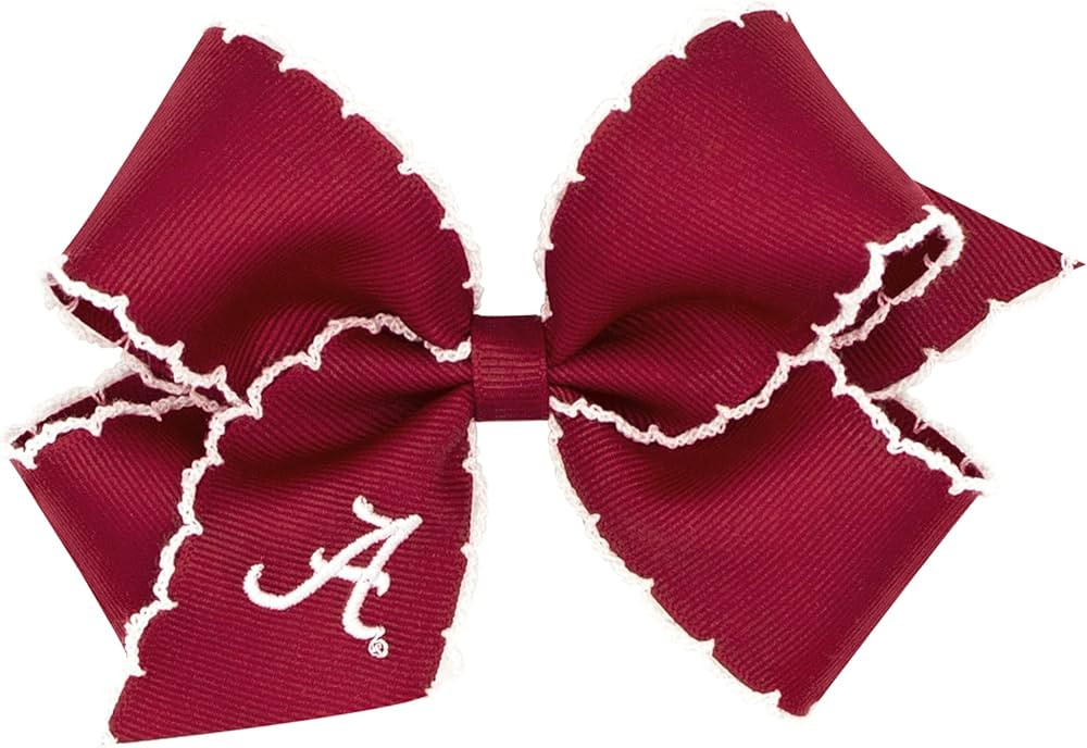 Divine Creations Girls' Collegiate Themed Game Day Logo Print Hair Bow by Wee Ones on a WeeStay C... | Amazon (US)