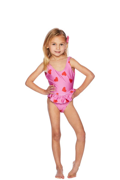 Little Willow One Piece Valentine Heart | Beach Riot