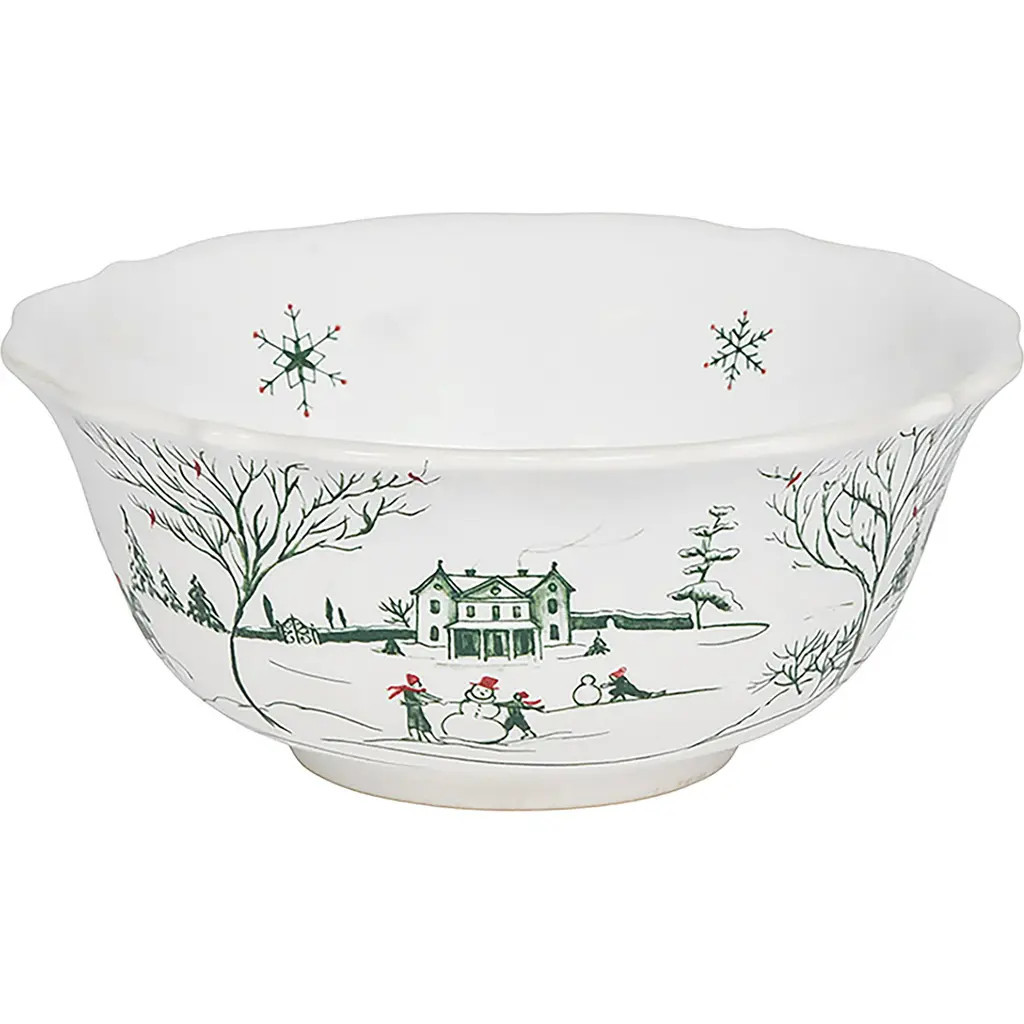 Juliska Country Estate Winter Frolic Ice Cream Bowl in Evergreen at Nordstrom | Nordstrom