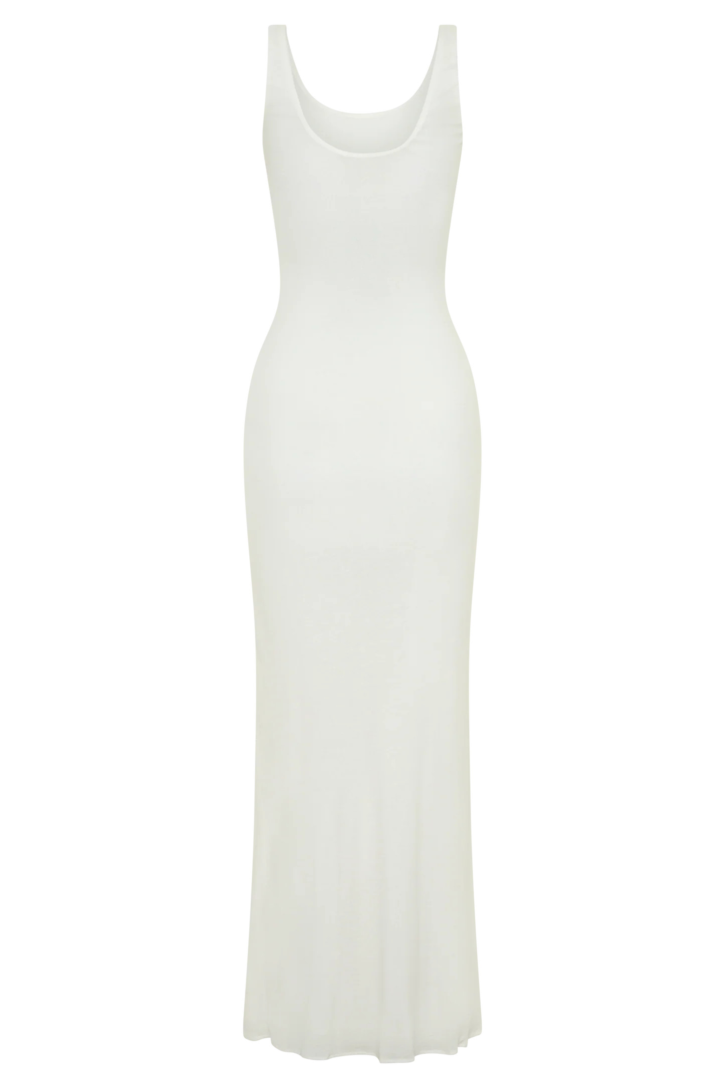 Gwenaelle Scoop Neck Jersey Maxi Dress - White | MESHKI US