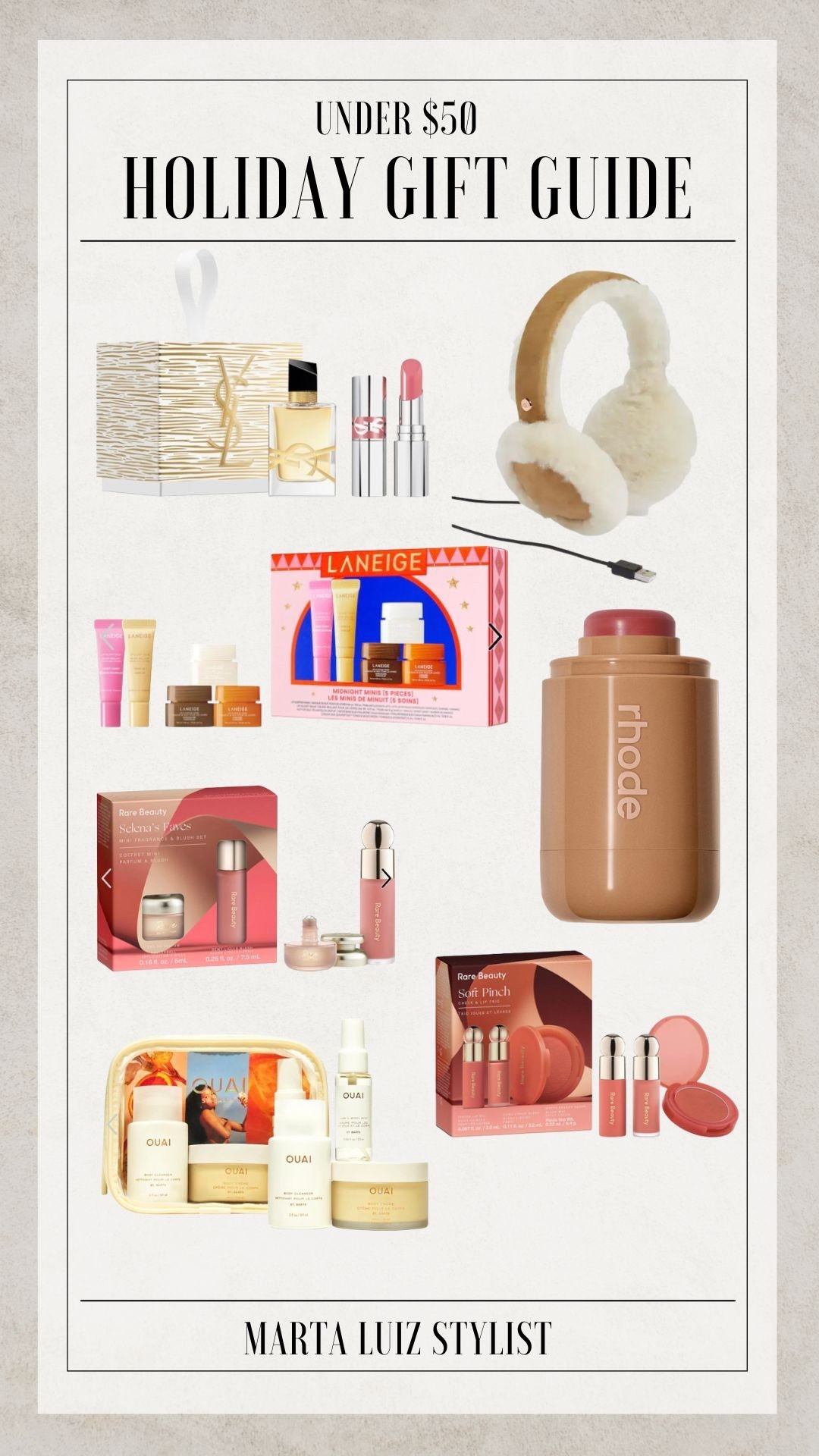 Holiday Gift Guide for Her under $50
YSL gift set with under $40
Rare Beauty Gifts sets 
Rhode blush 

#LTKBeauty #LTKGiftGuide #LTKFindsUnder50
