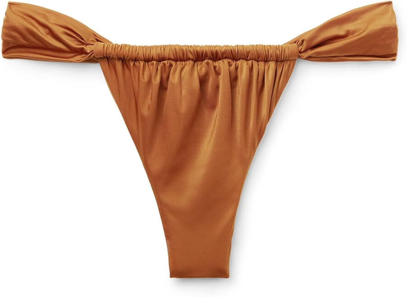 CALZEDONIA Woman's String Brazilian Swimsuit Bottom Shiny Satin | Amazon (US)