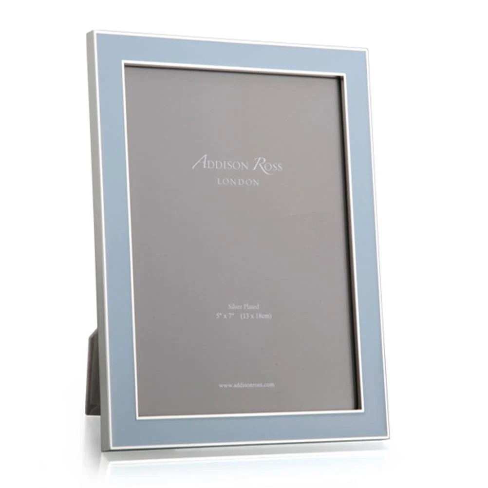 Bestseller - Silver Trim Powder Blue Enamel Photo Frame | Addison Ross | Addison Ross US