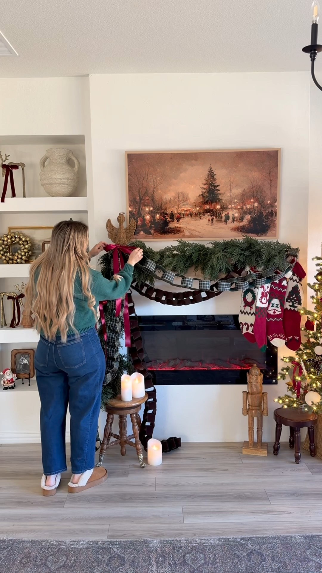 Traditional Christmas tree and mantel decor

#LTKHome #LTKHoliday #LTKstorytime