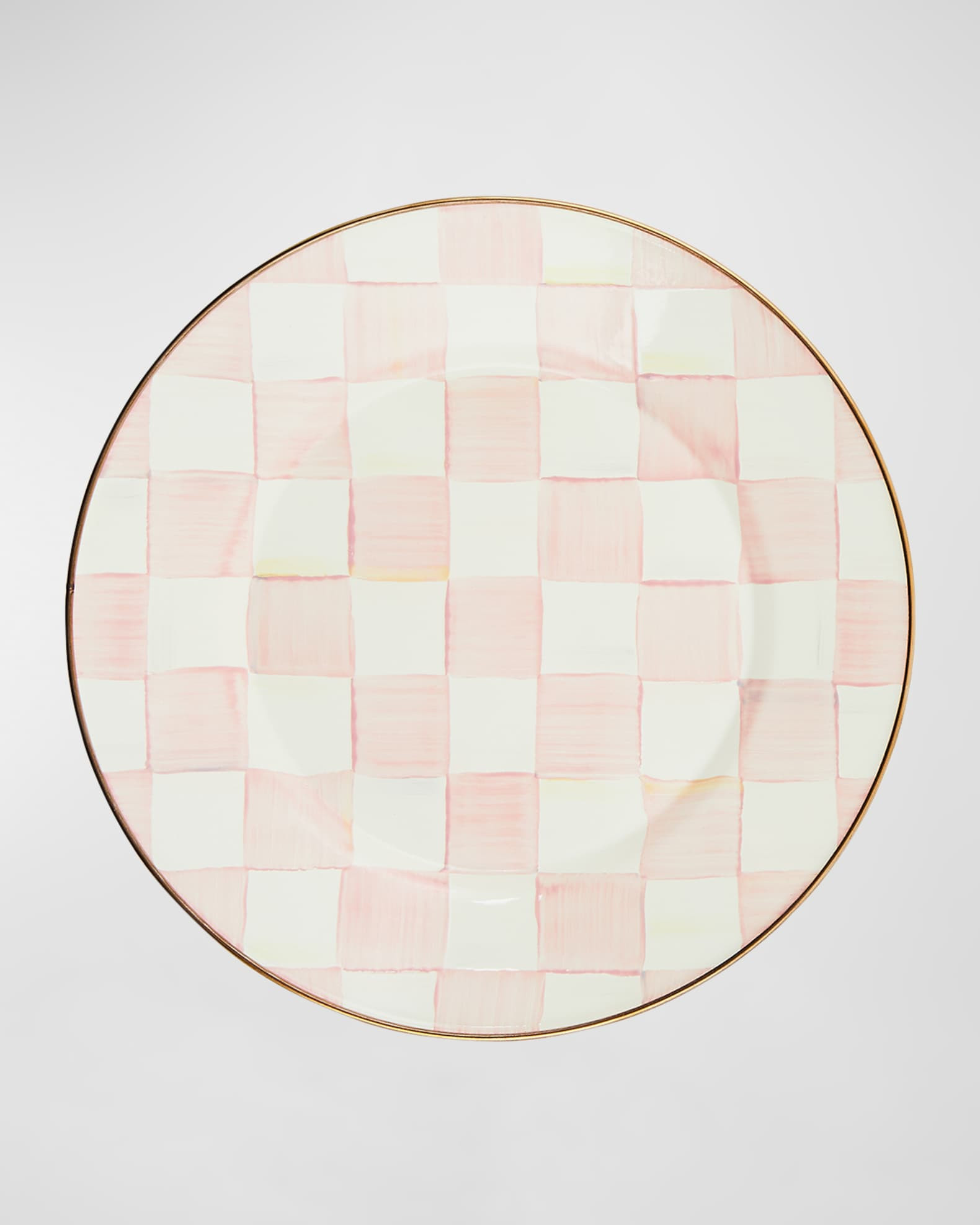 Rosy Check Enamel Serving Platter | Neiman Marcus
