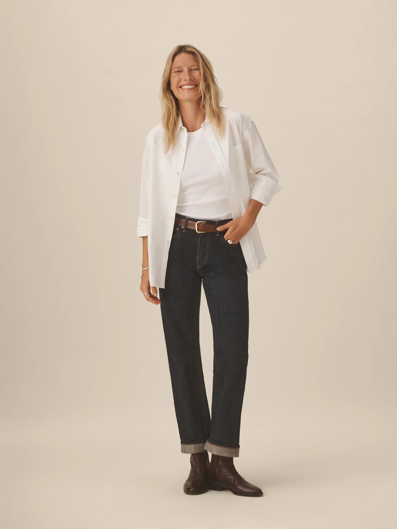 White Mainstay Cotton Shirt - Buck Mason- Modern American Classics | Buck Mason