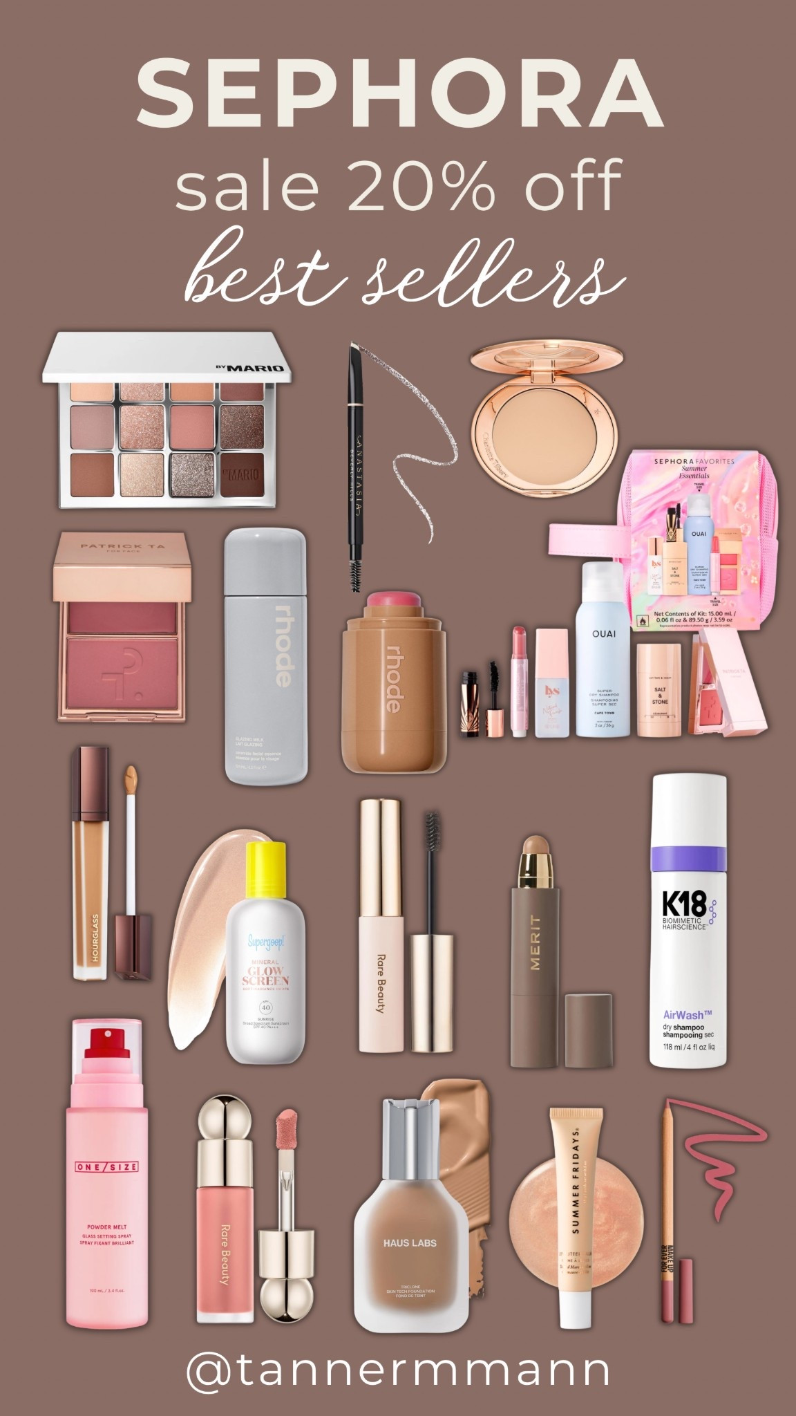 Sephora sale 20% off 
BEST SELLERS￼

#LTKmorningroutine #LTKselfcare #LTKBeauty