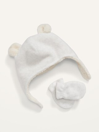 Unisex Microfleece Critter Hat & Mittens Set for Baby | Old Navy (US)