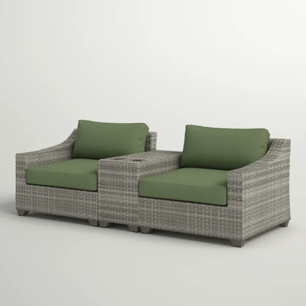 Falmouth 2 - Person Outdoor Seating Group with Cushions | Wayfair North America