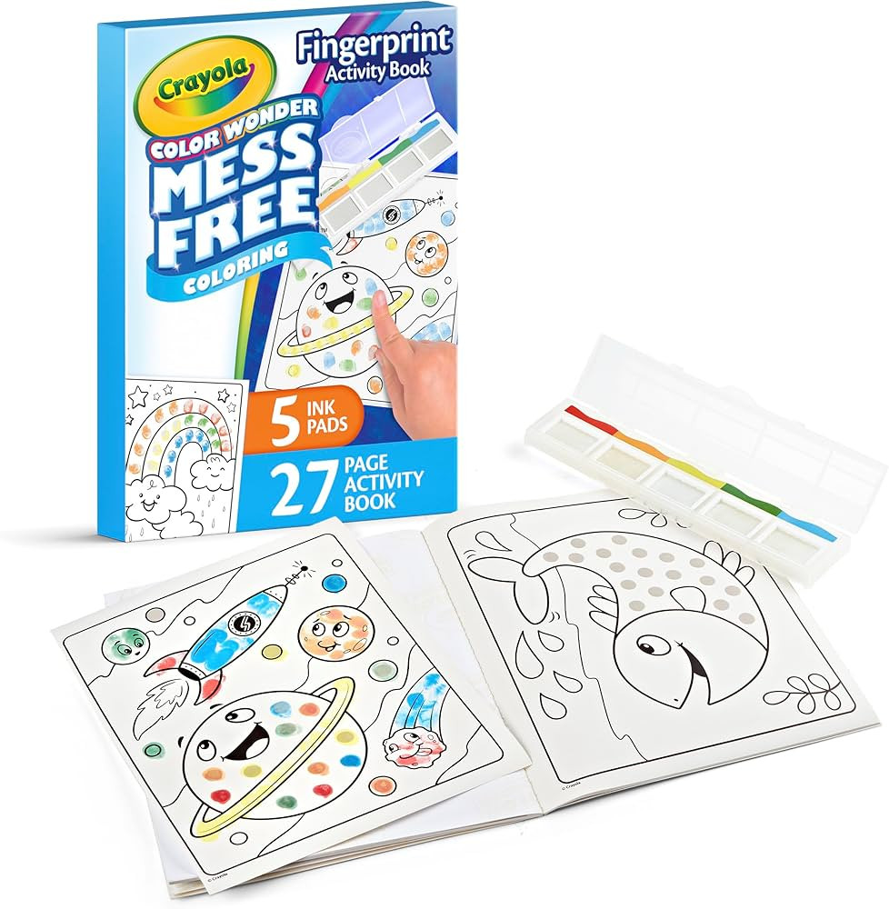 Crayola Color Wonder Mess Free Fingerprint Ink Painting Activity Set, Toddler Finger Painting Alt... | Amazon (US)