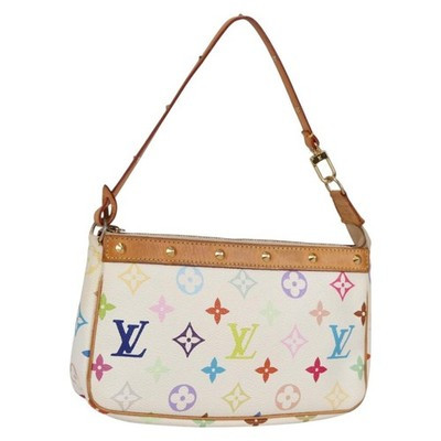 LOUIS VUITTON Monogram Multicolor Pochette Pouch White M92649 LV Auth 139900V | eBay US