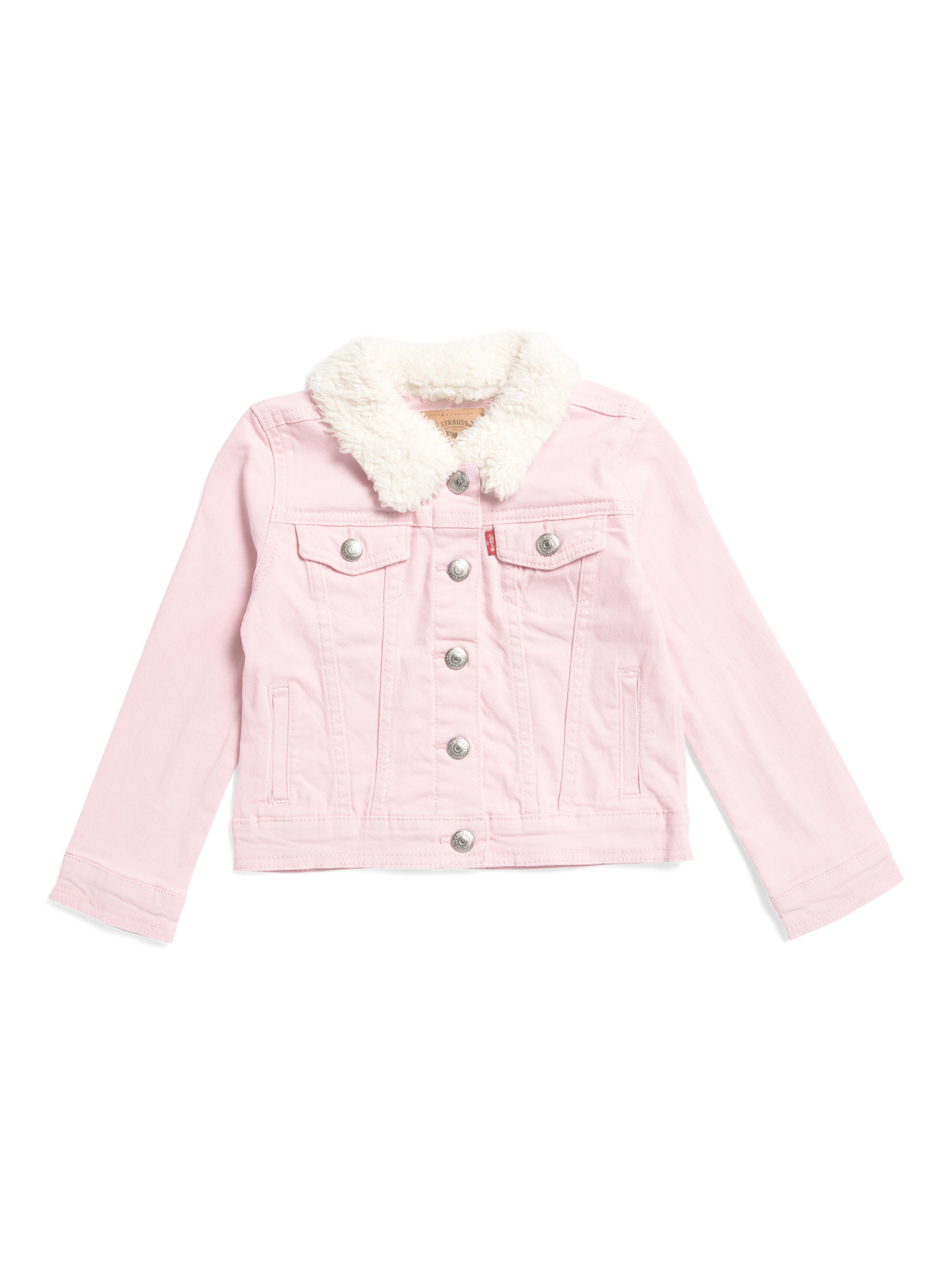 Toddler Girls Denim Jacket With Sherpa Lined Collar | Marshalls