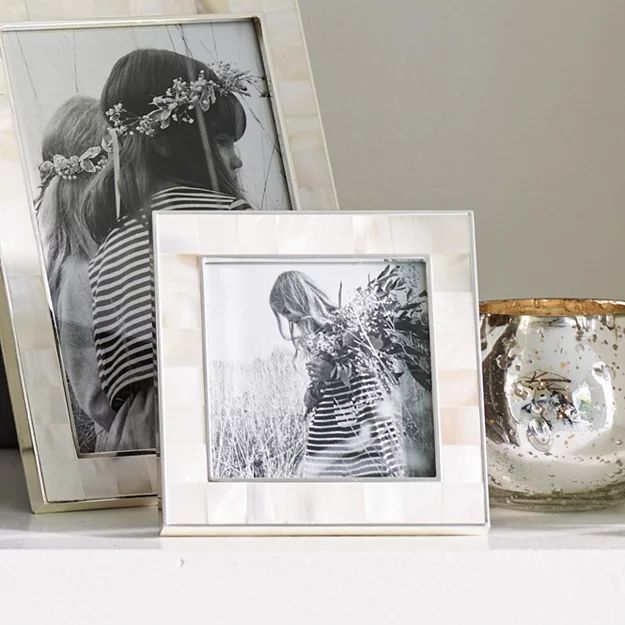 Mother of Pearl Photo Frame 3x3” | Photo Frames | The  White Company | The White Company (UK)