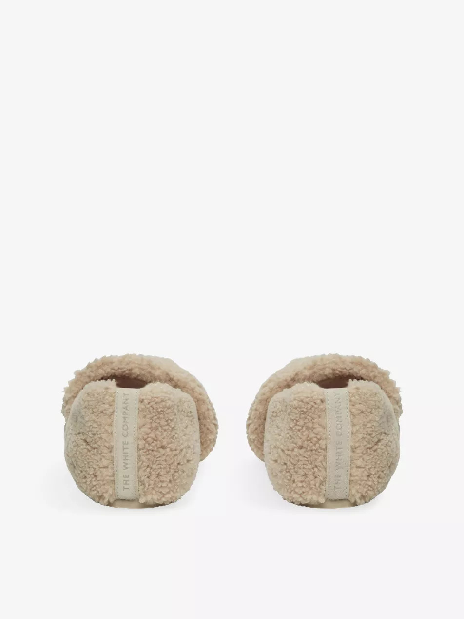 Borg Faux-Sheepskin Ballet Slippers | Selfridges