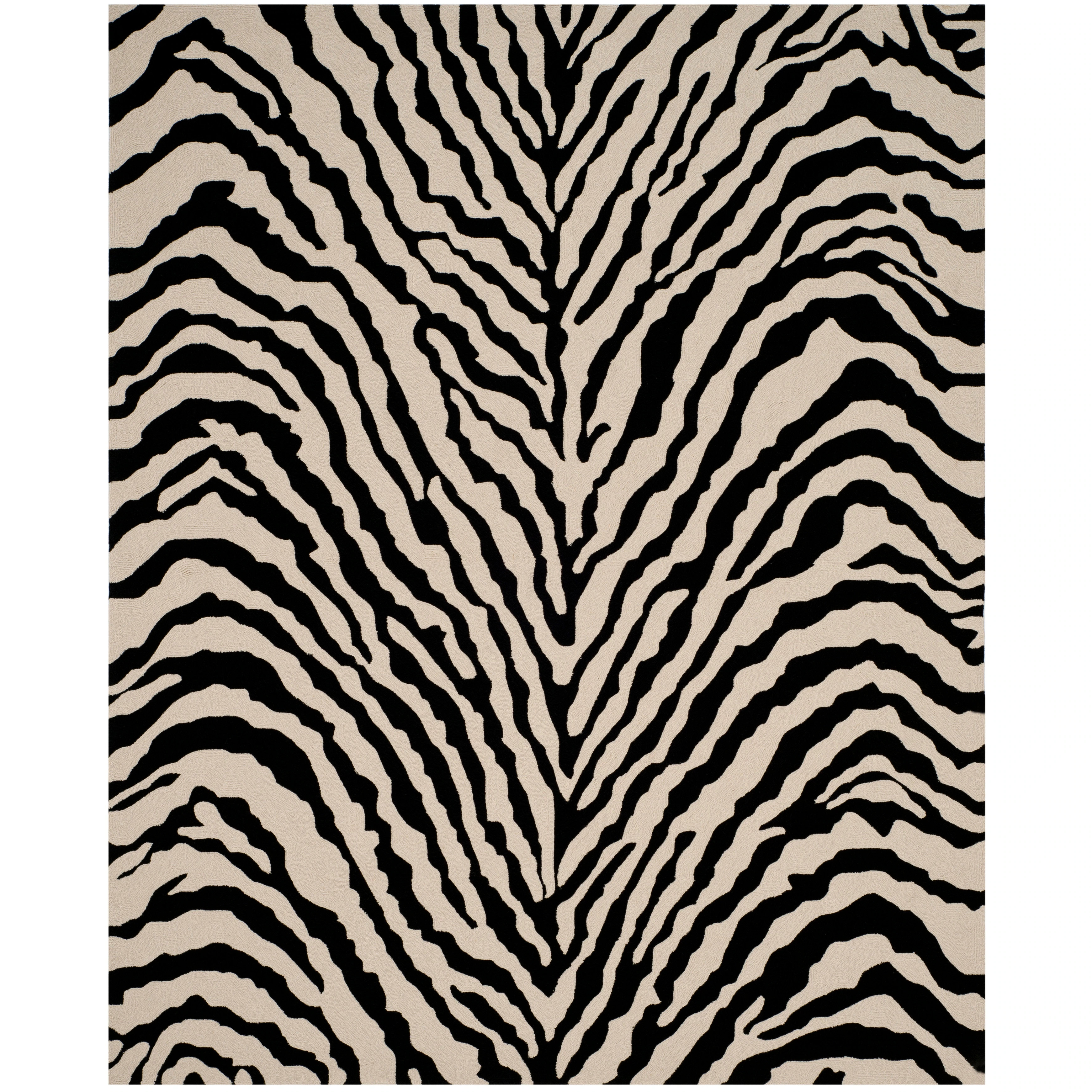 SAFAVIEH Handmade Four Seasons Zhuang Modern Zebra Rug | Bed Bath & Beyond