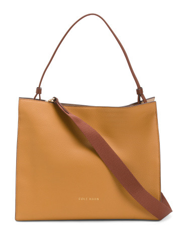 Leather Carryall Shoulder Bag | TJ Maxx