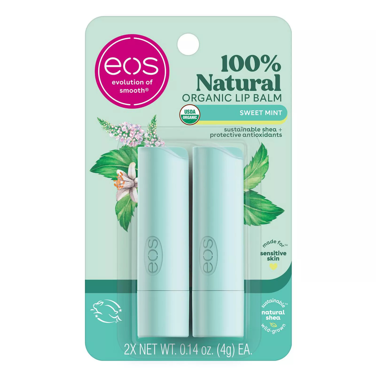 eos Strawberry Sorbet 2-Pack Lip Balm, Size: 2 CT, Sweet Green | Kohl's