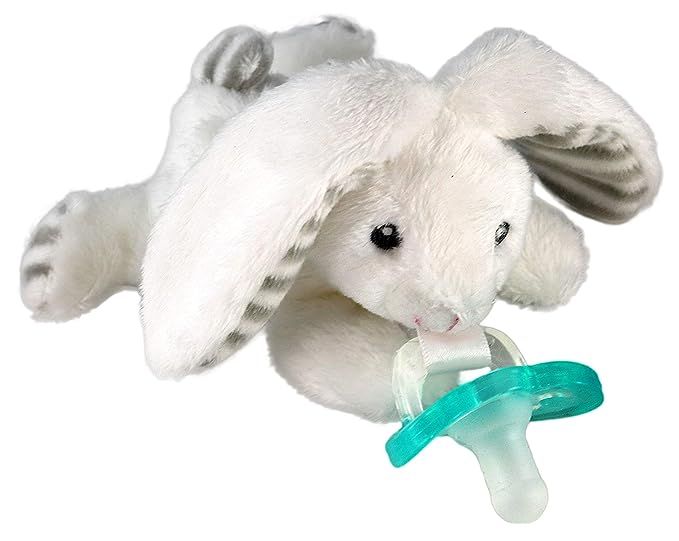 RaZbaby RaZbuddy JollyPop Pacifier Holder w/Removable Baby Pacifier - 0m+ - BPA Free - Bunny | Amazon (US)
