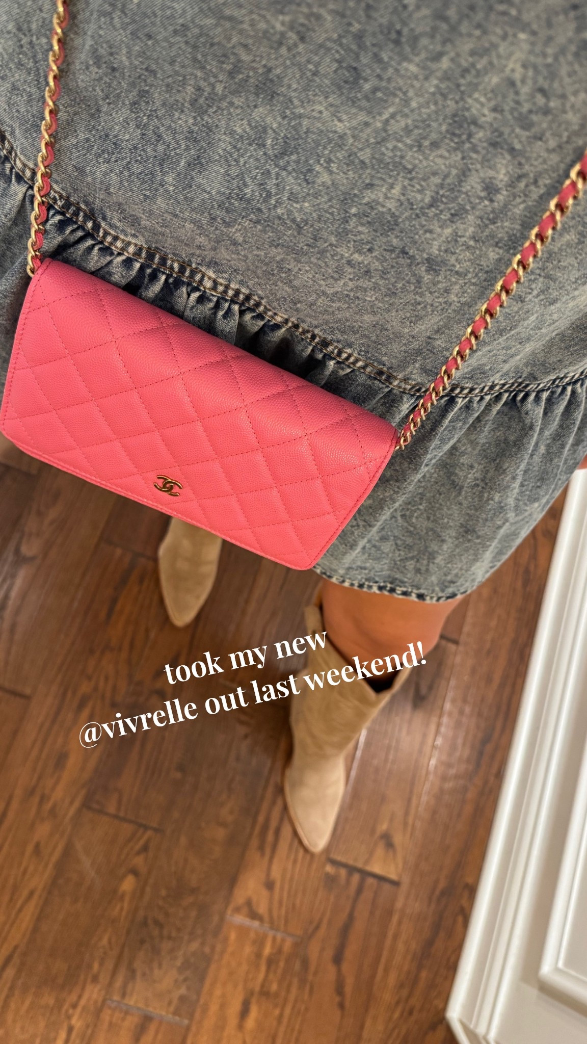 Obsessed with my first @Vivrelle borrow!! Get your first month of membership FREE with code STEPHANIEWHITEHEAD 💕 

Borrow, wear and swap when you find another bag you love!! 