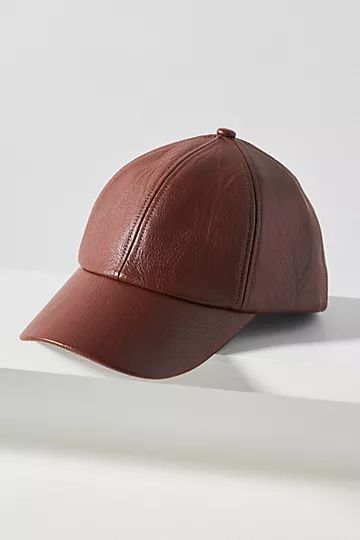 Wyeth Faux Leather Baseball Cap | Anthropologie (US)