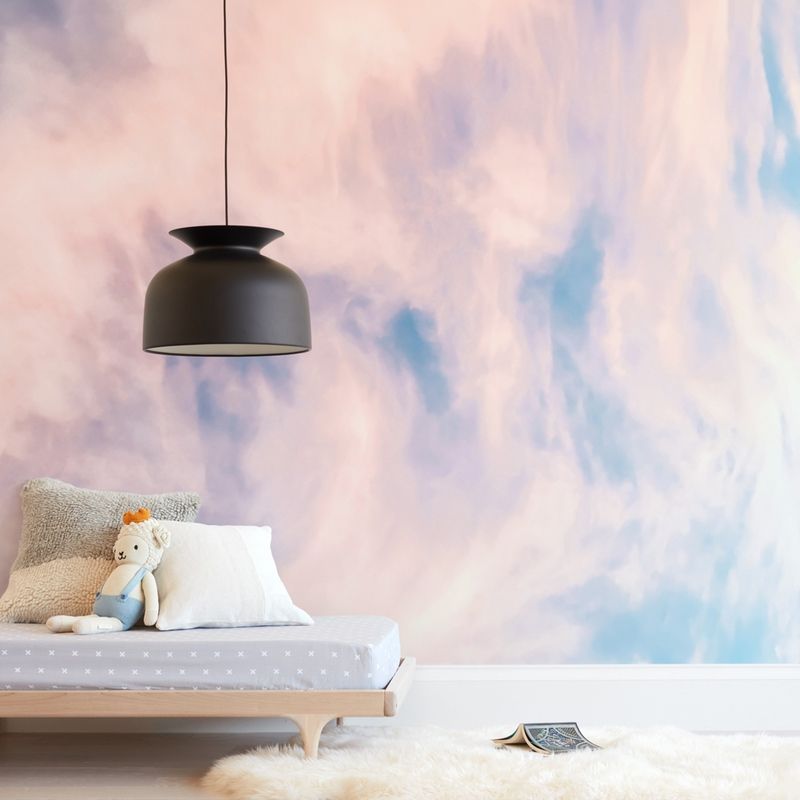 "Cotton Candy Sky" - Kids Non-custom Wall Murals by Kamala Nahas. | Minted