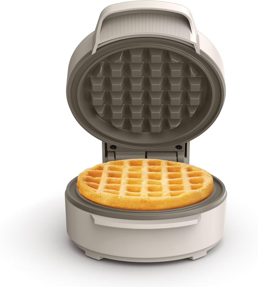 bella Stack & Store Mini Waffle Maker, 4-Inch Ceramic Non-Toxic, Oatmilk | Amazon (US)